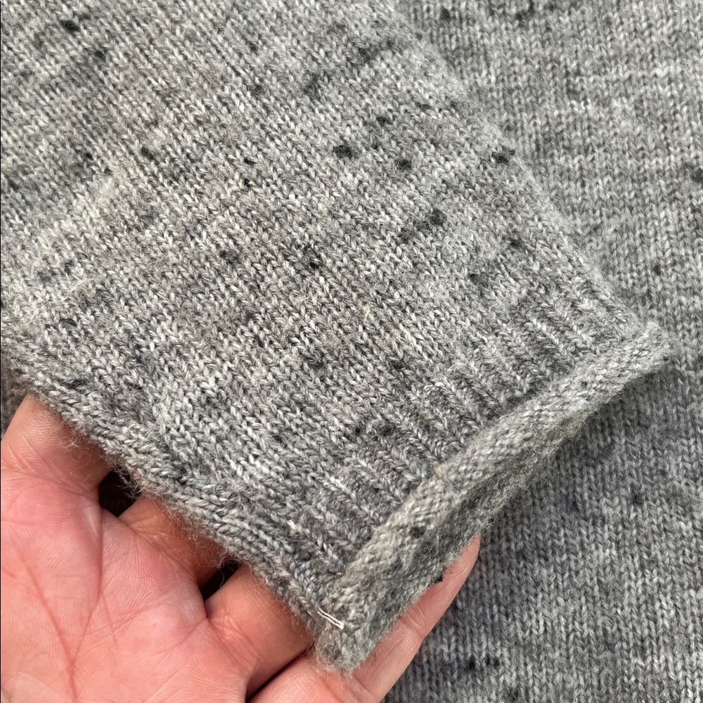 MADEWELL Donegal Whitworth Textured Graphite Mockneck Sweater Women's Size Small - Picture 10 of 12